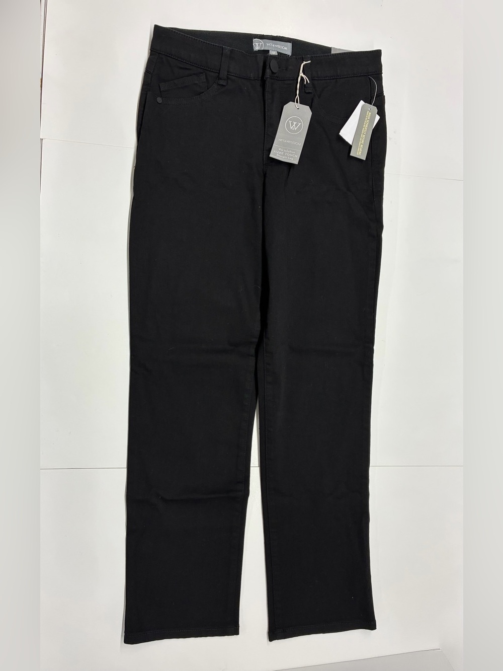 Wit & Wisdom Men's Black Straight-Leg Jeans Size 8P